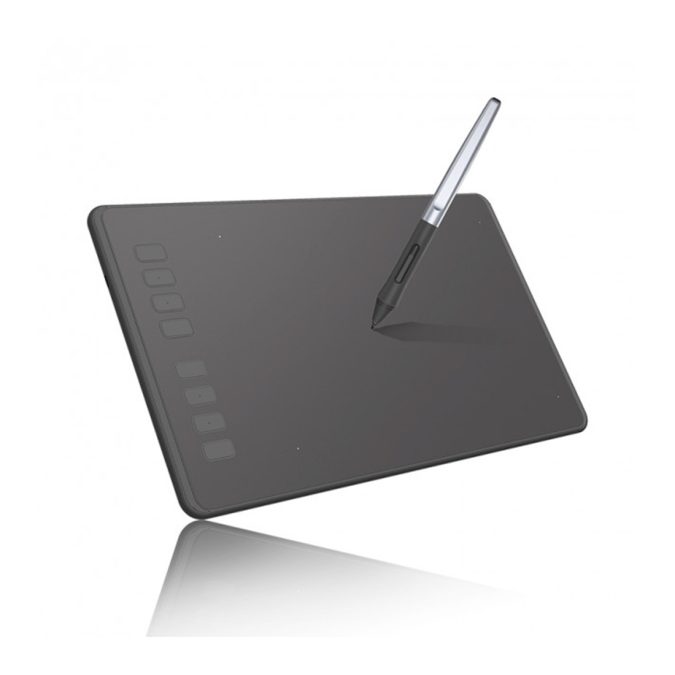 Графический планшет, Huion, H950P, Разрешение 5080 lpi, Чувствительность к нажатию 8192, Интерфейс USB, Рабочая область 221*138 мм. (8,7"х5,4"), Чёрный