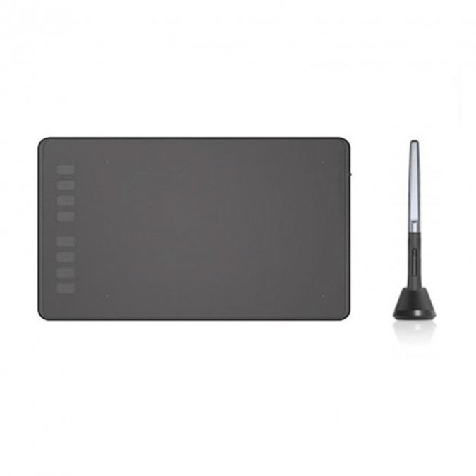Графический планшет, Huion, H950P, Разрешение 5080 lpi, Чувствительность к нажатию 8192, Интерфейс USB, Рабочая область 221*138 мм. (8,7"х5,4"), Чёрный