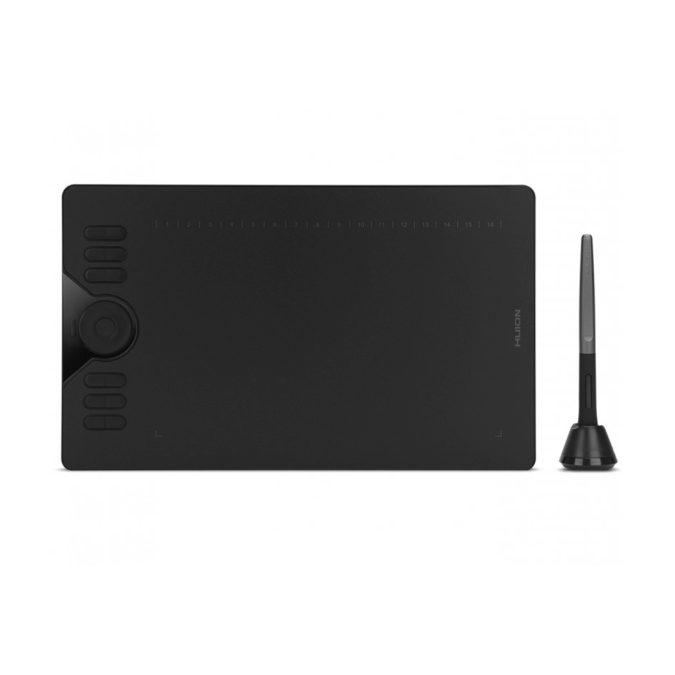 Графический планшет, Huion, HS610, Разрешение 5080 lpi, Чувствительность к нажатию 8192, Интерфейс USB, Рабочая область 254*158,8 мм. (10"x6,25"), Чёрный