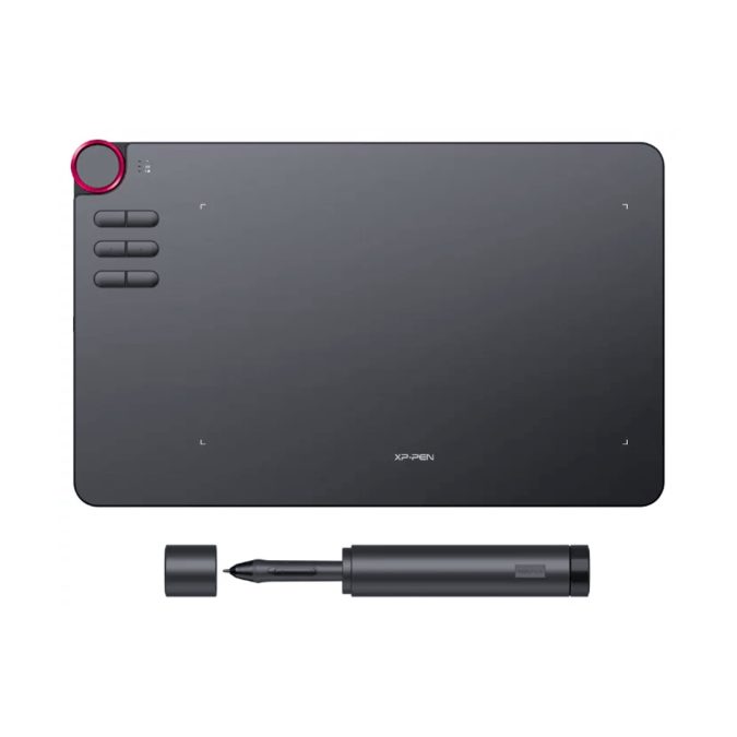 Графический планшет, XP-Pen, Deco 03, Разрешение 5080 lpi, Чувствительность к нажатию 8192, Беспроводной интерфейс, Рабочая область 10"х6,25", Чёрный