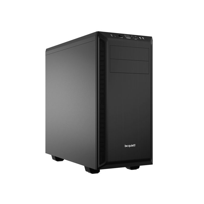 Компьютерный корпус, Bequiet!, Pure Base 600, BG021, Midi Tower, ATX/Micro ATX/Mini-ITX, USB 3.2 Type-A*2, HD-Audio/Mic, 1*120 мм Pure Wings 2/1*140 мм Pure Wings 2, Высота процессорного куллера до 165 мм, Длина VGA до 425 мм, 2*5.25"/3*3.5"/8*2.5", Пластик/Сталь, 492*220*470 мм, Без Б/П, Черный