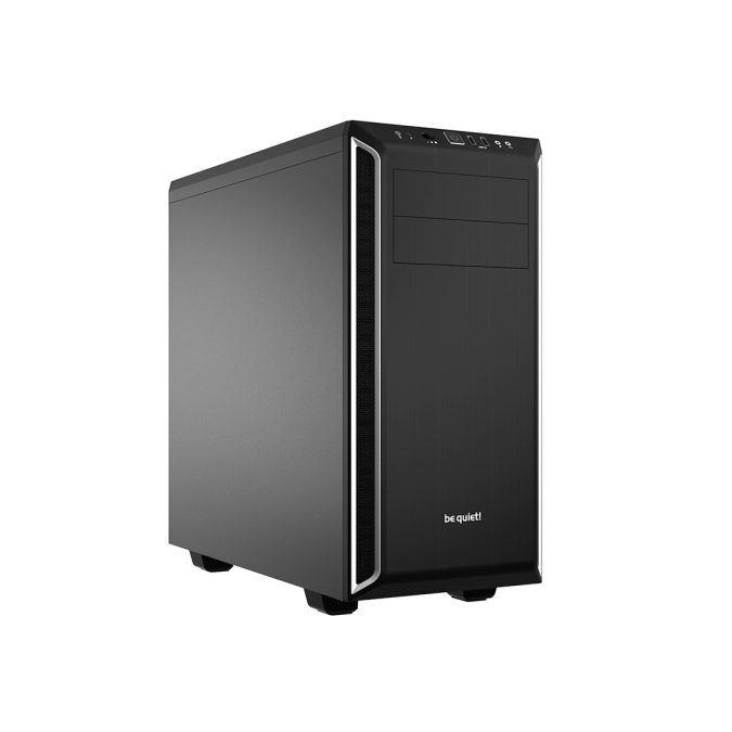 Компьютерный корпус, Bequiet!, Pure Base 600, BG022, Midi Tower, ATX/Micro ATX/Mini-ITX, USB 3.2 Type-A*2, HD-Audio/Mic, 1*120 мм Pure Wings 2/1*140 мм Pure Wings 2, Высота процессорного куллера до 165 мм, Длина VGA до 425 мм, 2*5.25"/3*3.5"/8*2.5", Пластик/Сталь, 492*220*470 мм, Без Б/П, Серый