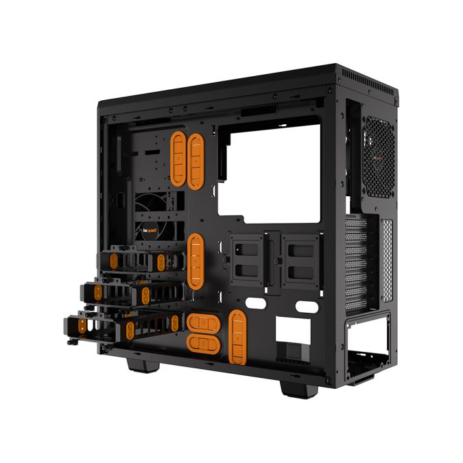 Компьютерный корпус, Bequiet!, Pure Base 600, BGW20, Midi Tower, ATX/ M-ATX/ Mini-ITX, USB 3.2 Type-A*2, Mic+Audio, 3*140мм Pure Wings 2, длина видеокарты 425мм, высота процессорного кулера 165мм, 3*3,5"/8*2,5", Пластик/Сталь/Закаленное стекло, 492*220*470мм, Без Б/П, Чёрно-Оранжевый