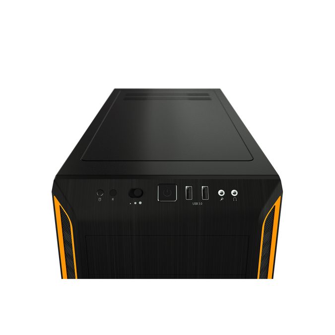 Компьютерный корпус, Bequiet!, Pure Base 600, BGW20, Midi Tower, ATX/ M-ATX/ Mini-ITX, USB 3.2 Type-A*2, Mic+Audio, 3*140мм Pure Wings 2, длина видеокарты 425мм, высота процессорного кулера 165мм, 3*3,5"/8*2,5", Пластик/Сталь/Закаленное стекло, 492*220*470мм, Без Б/П, Чёрно-Оранжевый