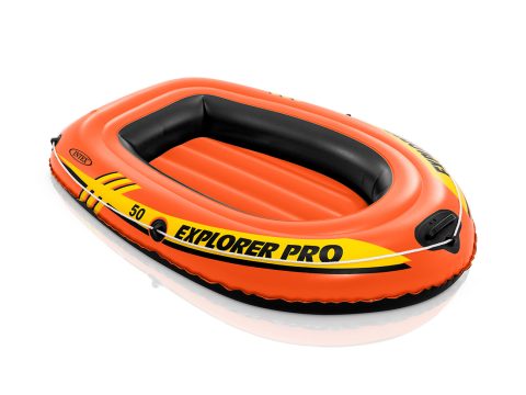 Лодка надувная Exlorer PRO 50 137 х 85 см, INTEX, 58354NP, Винил, 6+, Трёхкамерная, Грузоподъемность до 40 кг., Оранжевая, Цветная коробка