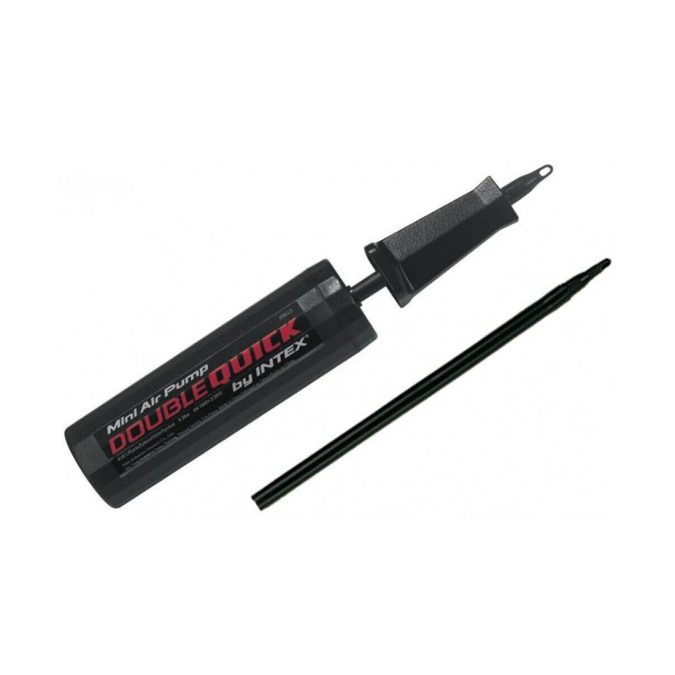 Насос ручной Double Quick Mini Hand Pump 29 см., INTEX, 69613, Пластик, Объем камеры 0.45 л., Черный, Пакет
