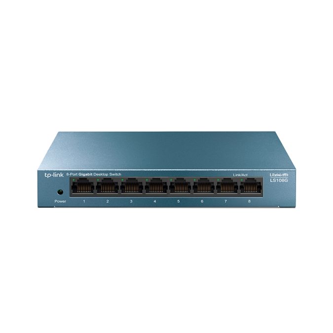 Коммутатор, TP-Link, LS108G, Неуправляемый, 8-портовый 10/100/1000 Мбит/с настольный коммутатор