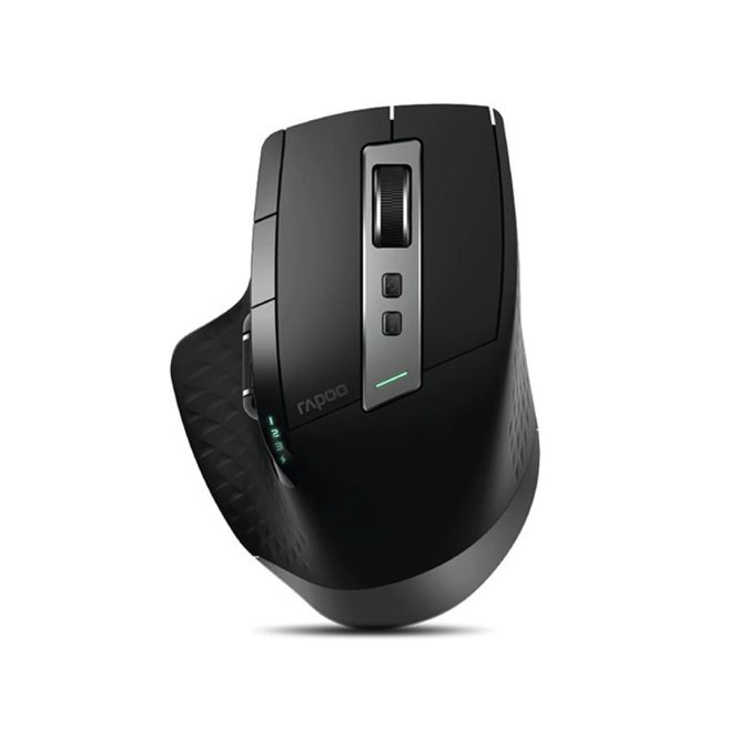 Компьютерная мышь, Rapoo, MT750 Plus, 3200dpi, Bluetooth 3.0/4.0, Multi-mode, Беспроводной 2.4 ГГц, Эффективная дистанция 12 м., Литиевая аккумуляторная батарея 450 мАч, Черный