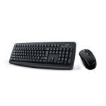 Комплект Клавиатура + Мышь, Genius, Smart KM-200, Англ/ Рус, Длина кабеля 135 см, USB, Влагозащита, Пластик, Чёрный