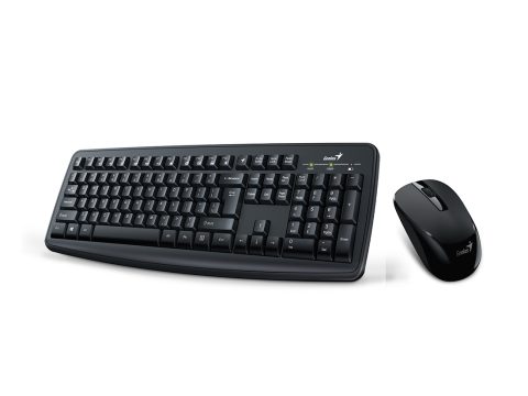 Комплект Клавиатура + Мышь, Genius, Smart KM-200, Англ/ Рус, Длина кабеля 135 см, USB, Влагозащита, Пластик, Чёрный