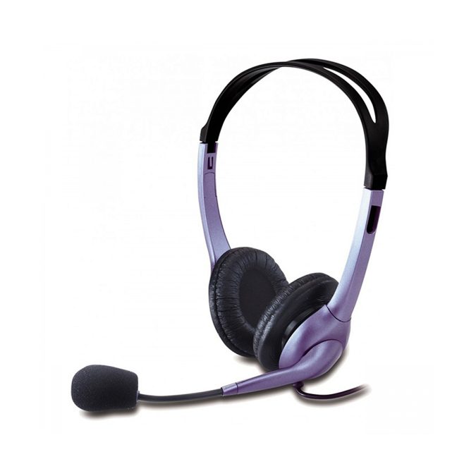 Гарнитура, Genius, HS-04S, Тип крепления: Дуговые, Подключение 3,5 MiniJack, Длина кабеля 1,2 м, Чёрный