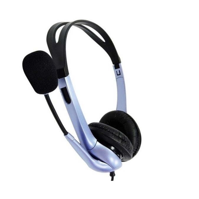 Гарнитура, Genius, HS-04S, Тип крепления: Дуговые, Подключение 3,5 MiniJack, Длина кабеля 1,2 м, Чёрный