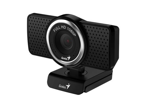 Веб-Камера, Genius, ECam 8000, USB 2.0, 1280x720, 2.0Mpx, Микрофон, Крепление: зажим, Чёрный