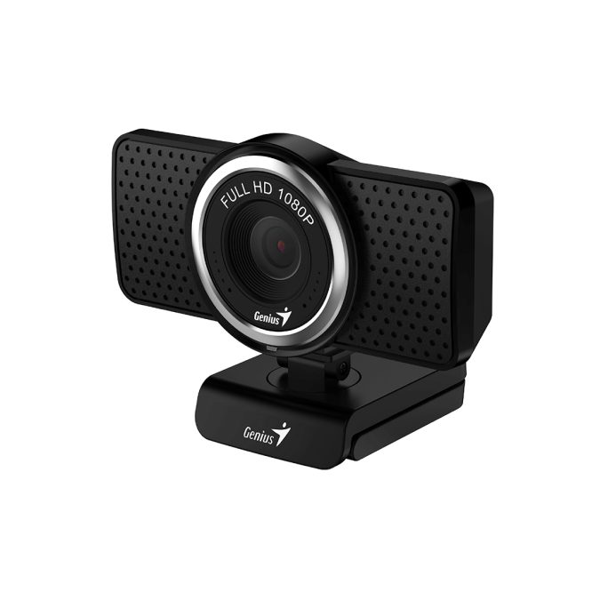 Веб-Камера, Genius, ECam 8000, USB 2.0, 1280x720, 2.0Mpx, Микрофон, Крепление: зажим, Чёрный