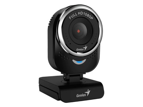 Веб-Камера, Genius, QCam 6000, USB 2.0, 1920 x 1080, 2.0Mpx, Микрофон, Крепление: зажим, Чёрный