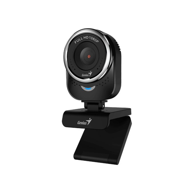 Веб-Камера, Genius, QCam 6000, USB 2.0, 1920 x 1080, 2.0Mpx, Микрофон, Крепление: зажим, Чёрный