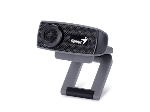 Веб-Камера, Genius, FaceCam 1000X, USB 2.0, 1280x720, 1.0Mpx, Микрофон, Крепление: зажим, Чёрный