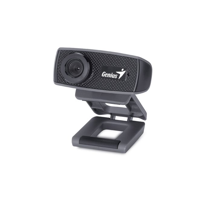 Веб-Камера, Genius, FaceCam 1000X, USB 2.0, 1280x720, 1.0Mpx, Микрофон, Крепление: зажим, Чёрный