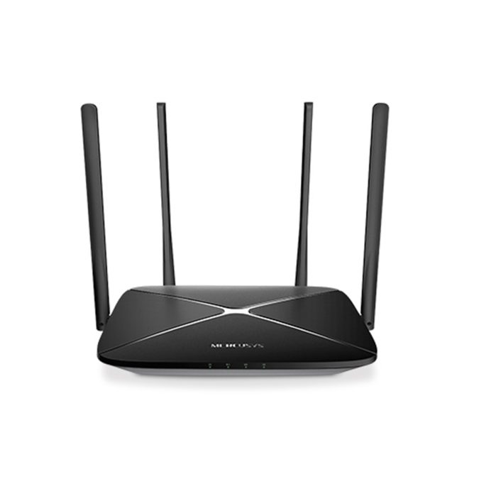 Маршрутизатор, Mercusys, AC12G, AC1200, 1200 Мбит/с, 1 порт WAN 10/100/1000 мбит/с , 3 порт LAN 10/100/1000 мбит/с