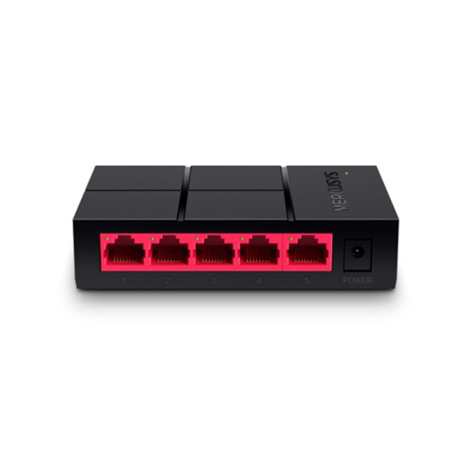 Коммутатор, Mercusys, MS105G, 5-портовый 10/100/1000 Мбит/с настольный коммутатор