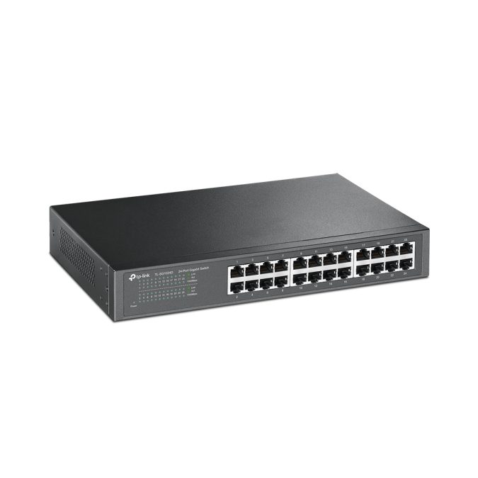 Коммутатор, TP-Link, TL-SG1024D, Неуправляемый, Настольный/монтируемый в стойку, 24 порта 10/100/1000M RJ45