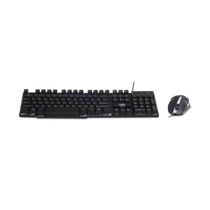 Комплект Клавиатура + Мышь, XG, XD-575OUB, Оптическая Мышь, USB, Кол-во стандартных клавиш 104, Анг/Рус/Каз, Длина кабеля 1,6 м, Чёрный
