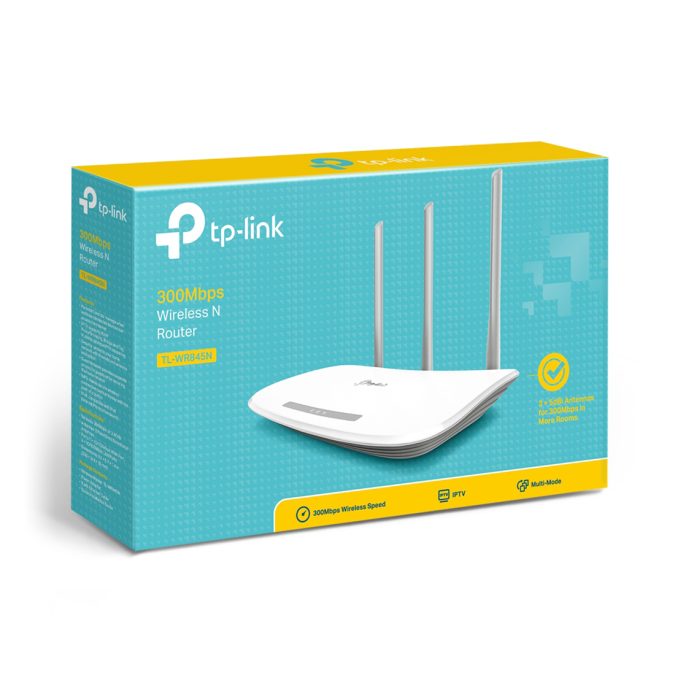 Маршрутизатор, TP-Link, TL-WR845N, Беспроводной маршрутизатор серии N, 300М, 1 WAN порт 10/100М + 4 LAN порта 10/100М