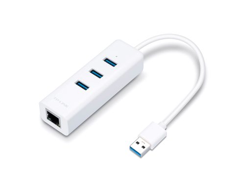 Концентратор USB, TP-Link, UE330, 3 порта USB 3.0, Гигабитный порт Ethernet