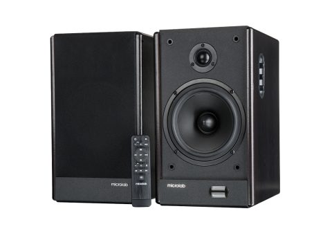 Акустическая система, Microlab, SOLO26, 2.0, 66Вт, Optical, Coaxial, AUX вход 380 mV, Беспроводной пульт ДУ, Возможность подключения к двум источникам звука одновременно, Чёрный