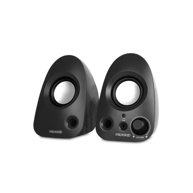 Колонки, MicroLab, B19, 2.0, 5Вт (2,5Вт*2), USB (питание), 3.5MiniJack, Длина кабеля 0,8 м., Чёрный