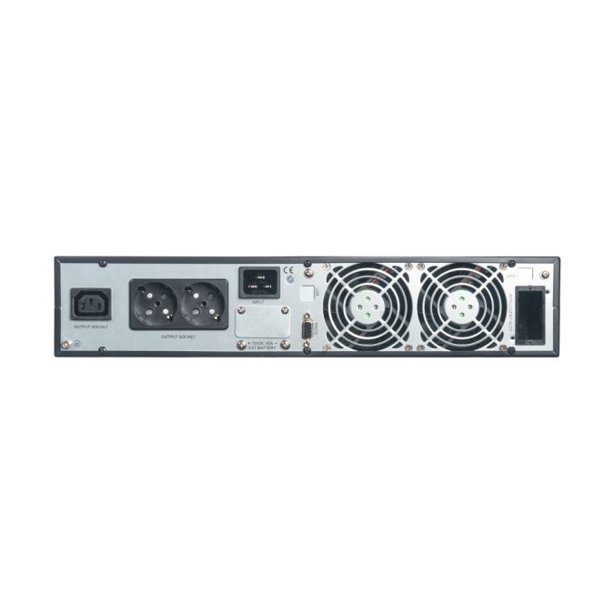 Источник бесперебойного питания, SVC, LRT-3KL-LCD, Мощность 3000ВА/2700Вт, Стоечный 19'' 2U, LRT-серия, On-Line, LCDRS-232, USB SMART, Диапазон работы AVR: 110-300В, Бат.: 12В/9Aч*6шт., Вых. разъемы: С13 х 1 шт, Schuko x 2 шт, Чёрный