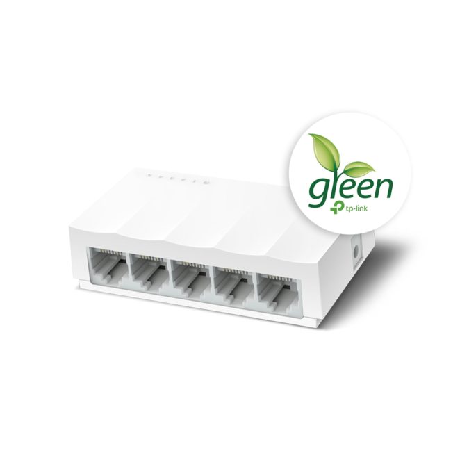 Коммутатор, TP-Link, LS1005, Неуправляемый, 5-портовый 10/100 Мбит/с настольный коммутатор.