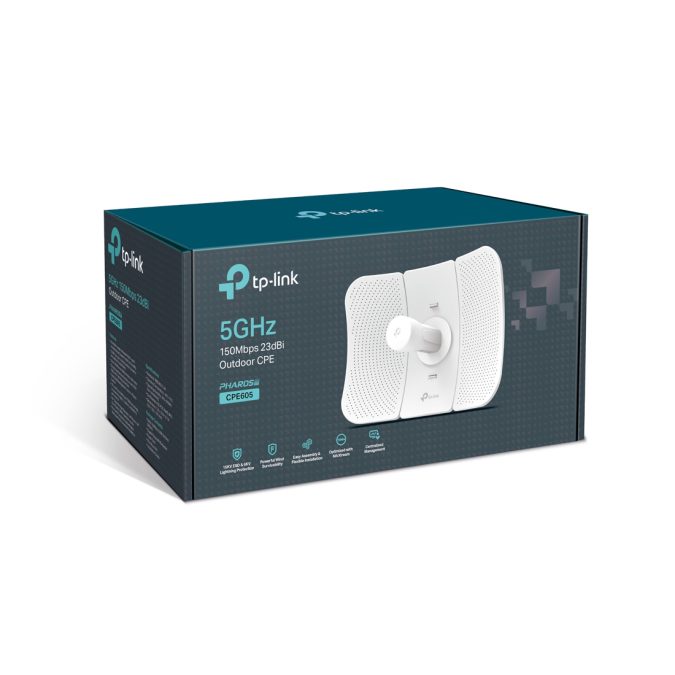 Wi-Fi точка доступа, TP-link, CPE605, 5 ГГц 150 Мбит/с 23 дБи наружная точка доступа Wi-Fi
