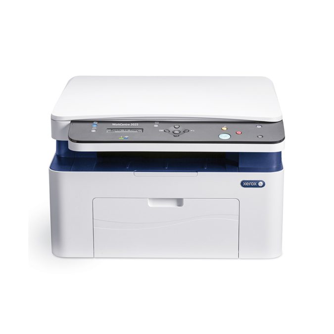 Монохромное МФУ, Xerox, WorkCentre 3025BI, 3025V_BI, Лазерное, А4, 20 стр./мин., Подача 150 листов, Планшетный сканер, ЖК Дисплей, 600 МГц CPU, 128 МБ RAM, USB 2.0, Wi-Fi