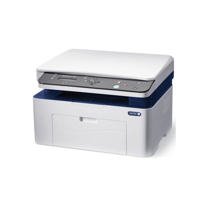 Монохромное МФУ, Xerox, WorkCentre 3025BI, 3025V_BI, Лазерное, А4, 20 стр./мин., Подача 150 листов, Планшетный сканер, ЖК Дисплей, 600 МГц CPU, 128 МБ RAM, USB 2.0, Wi-Fi