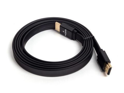Интерфейсный кабель, SVC, HF0150-P, HDMI-HDMI, плоский, 30В, Чёрный, Пол. пакет, 1.5 м.