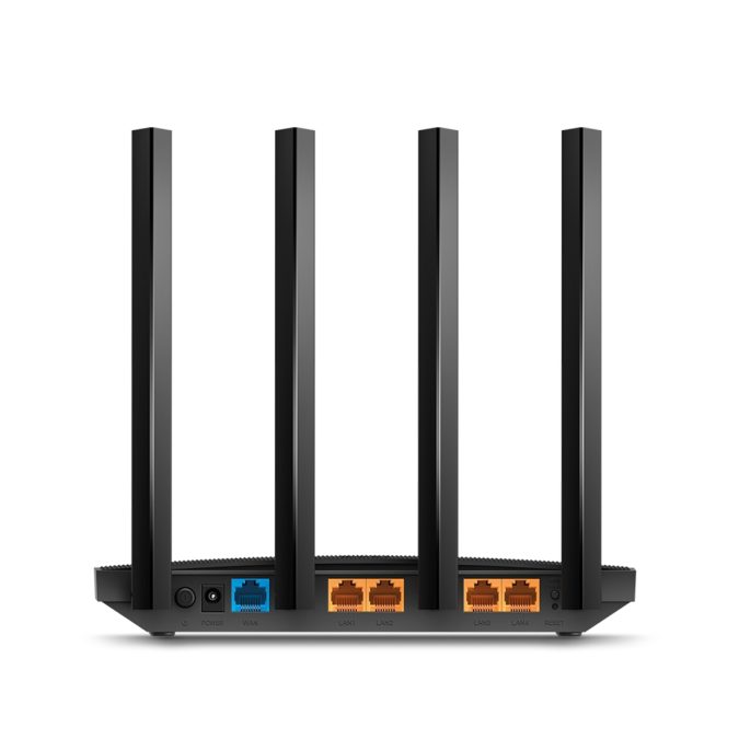 Маршрутизатор, TP-Link, Archer A6, до 1,2 Гбит/с, до 867 Мбит/с на 5 ГГц, до 450 Мбит/с на 2,4 ГГц,1 гигабитный порт WAN, 4 гигабитных порта LAN