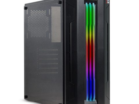 Компьютерный корпус, XG,Thor, ATX, USB3.0*1/2.0*1, HD-Audio+Mic, Высота процессорного кулера до 160мм, Сталь 0.4, Стекляная боковая панель, RGB, 445x185x425мм, Чёрный, Без Б/П
