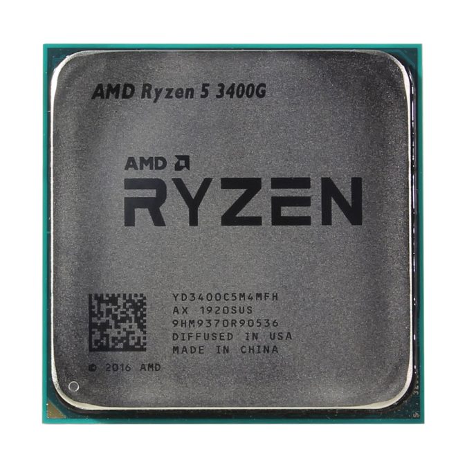 Процессор, AMD, AM4 Ryzen 5 3400G, оем, 4M L3 + 2М L2, 3.7 GHz, 4/8 Core, 65 Вт, Radeon Vega 11 Graphics