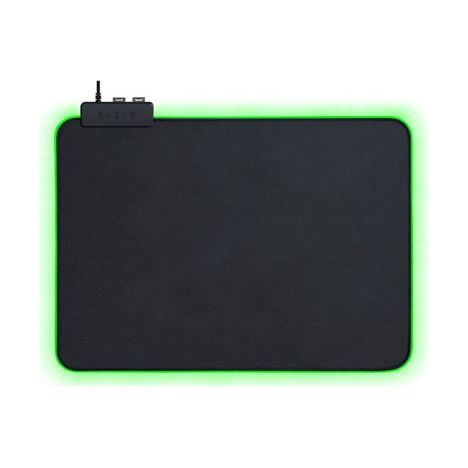Коврик для компьютерной мыши, Razer, Goliathus Chroma, RZ02-02500100-R3M1, 355*255*3мм, На базе подсветки Razer Chroma™ с возможностью настройки 16,8 млн цветовых оттенков, Микротекстурированная тканевая поверхность, Резиновое основание, Крепление для фиксации кабеля мыши, Чёрный