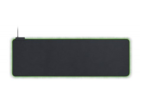 Коврик для компьютерной мыши, Razer, Goliathus Extended Chroma, RZ02-02500300-R3M1, 920*294*3мм, На базе подсветки Razer Chroma™ с возможностью настройки 16,8 млн цветовых оттенков, Микротекстурированная тканевая поверхность, Резиновое основание, Крепление для фиксации кабеля мыши, 560 г, Чёрный