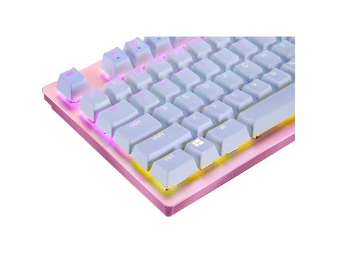 Набор сменных клавиш для клавиатуры, Razer, PBT Keycap Upgrade Set - Mercury White, RC21-01490200-R3M1, Пластик, Подходит для всех переключателей с крестообразной осью (Cherry-style), Белый