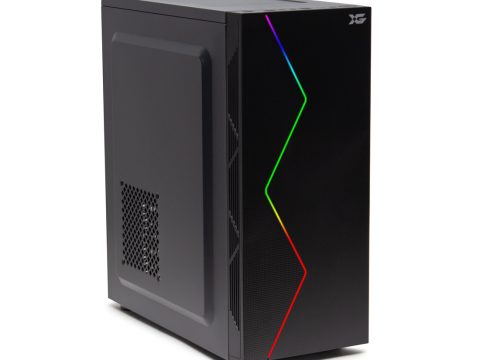 Компьютерный корпус, XG, Galaxy, ATX/Micro ATX, USB 2.0x2,HD-Audio+Mic, Высота процессорного кулера 150мм, Длина VGA до 330мм, 2*3.5"/2*2.5", Толщина 0.4мм, 340x180x410мм, RGB, Без Б/П, Черный