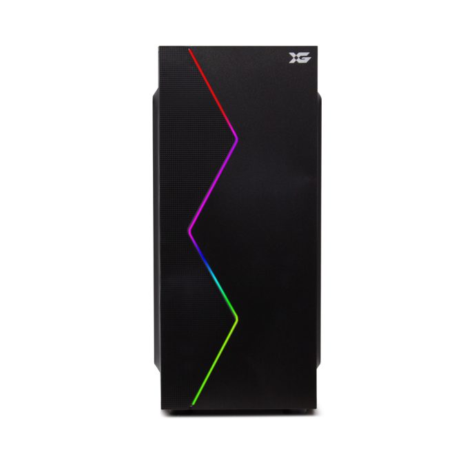 Компьютерный корпус, XG, Galaxy, ATX/Micro ATX, USB 2.0x2,HD-Audio+Mic, Высота процессорного кулера 150мм, Длина VGA до 330мм, 2*3.5"/2*2.5", Толщина 0.4мм, 340x180x410мм, RGB, Без Б/П, Черный