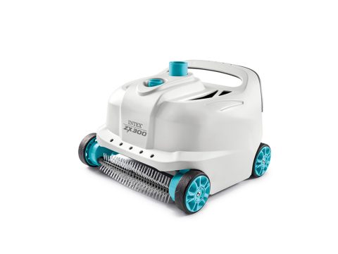 Вакуумный очиститель дна и стенок бассейна ZX300 Deluxe, INTEX, 28005, Пластик, Улучшенная версия сборки мусора, Бак для мусора 1.8 л., Серый, Цветная коробка