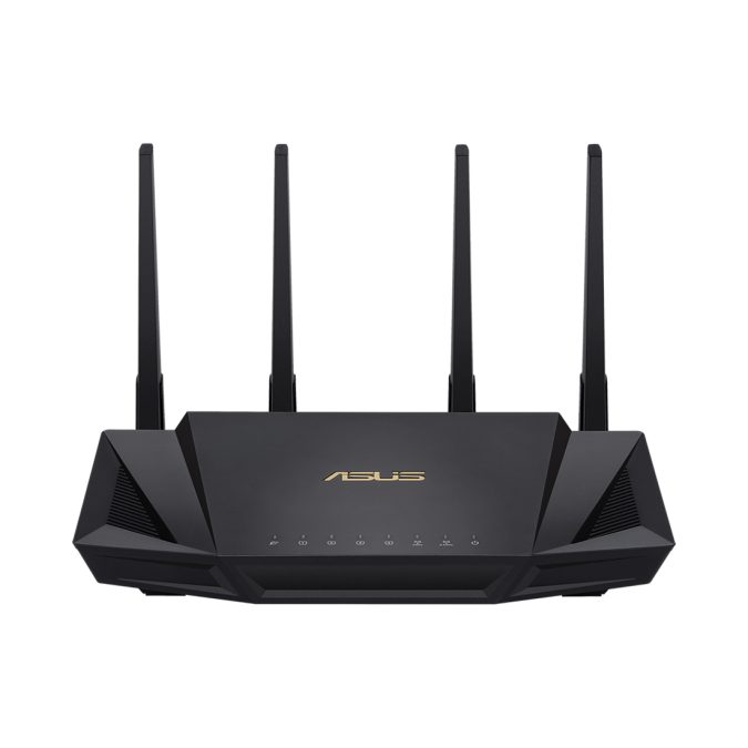 Сетевой маршрутизатор со встроенной беспроводной точкой доступа, ASUS, RT-AX58U, 802.11a/b/g/n/ac/ax, AX3000, External antenna x4, MU-MIMO, OFDMA, Beamforming, 1x10/100/1000T WAN, 4x10/100/1000T LAN, USB 3.1 Gen 1 x 1