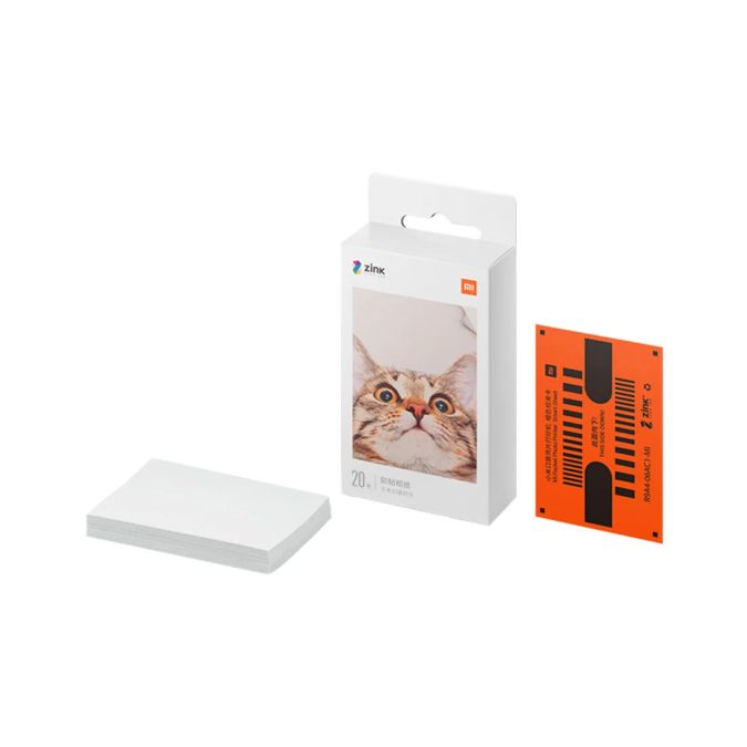 Бумага для портативного фотопринтера, Xiaomi, Mi Portable Photo Printer Paper, TEJ4019GL, 23, 20 листов, Клейкая основая, Матовая