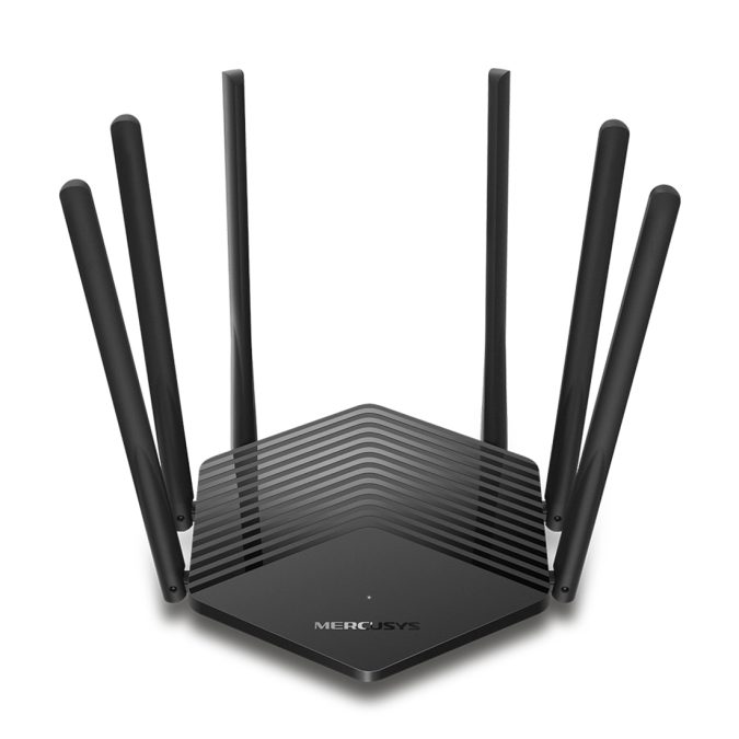 Маршрутизатор, Mercusys, MR50G, 802.11a/b/g/n/ac, AC1900, 600 Мбит/с на 2,4 ГГц, 1300 Мбит/с на 5 ГГц, 1 гигабитный порт WAN, 2 гигабитных порта LAN
