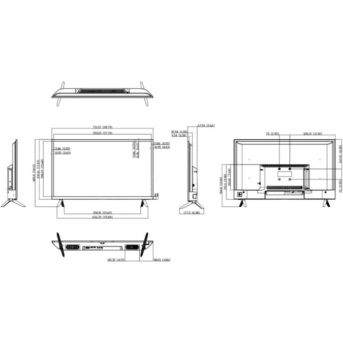 Монитор, Dahua, DHI-LM32-F200, 31,5", 1920x1080, IPS, 60 Гц, 16:9, 240 кд/м2, 1400:1, 8 мс, 178/178, 16.7 млн., VGA*1, HDMI*1, USB*1, Динамики 2x8 Вт, VESA 75*75 мм, кабель HDMI в комплекте, Чёрный