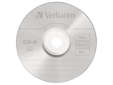 Диск CD-R, Verbatim, (43352) 700MB, 52х, 25шт в упаковке, Незаписанный